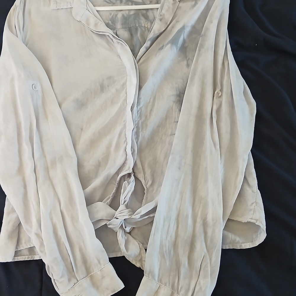 Anthropologie LIGHT TIE DIE Button-Down Shirt